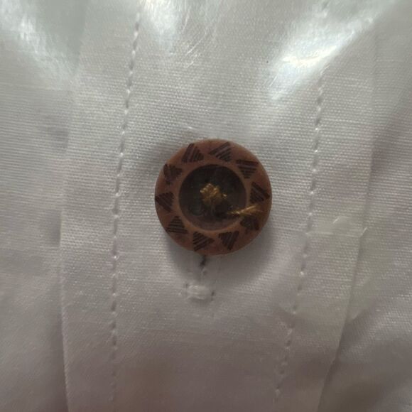 TINKWELL Shirt Men’s Long Sleeve Casual Button Up Slim Fit XXL White Black NWT - Picture 9 of 10